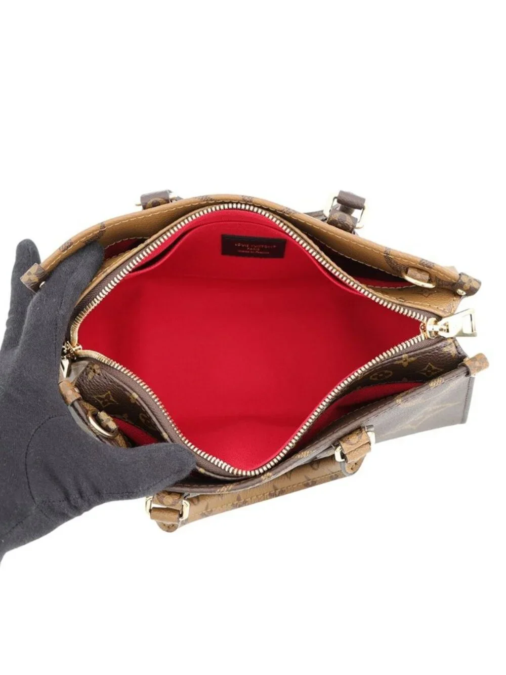 Louis Vuitton Monogram Reverse Giant On The Go East West Chain Tote Bag